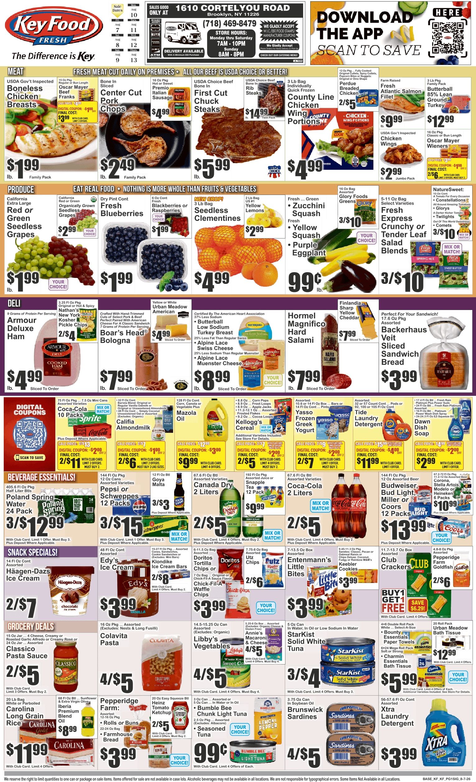 Key Food (1610 Cortelyou Road, Brooklyn, NY) Weekly Ad August 7 - 13, 2026