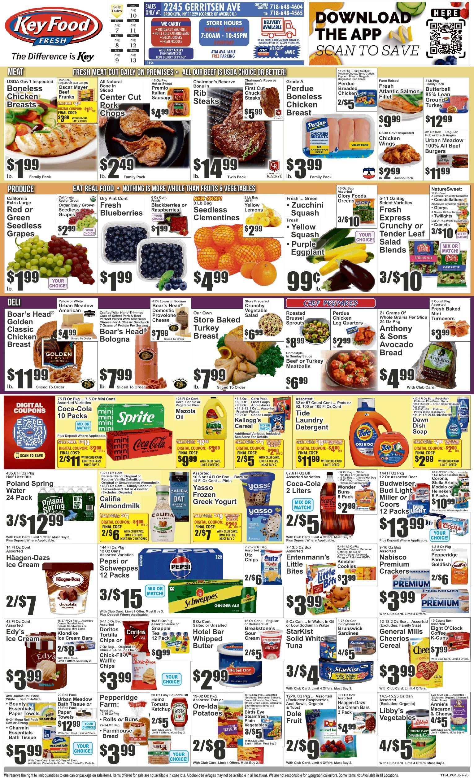 Key Food (2245 Gerritsen Ave, Brooklyn, NY) Weekly Ad August 7 - 13, 2026