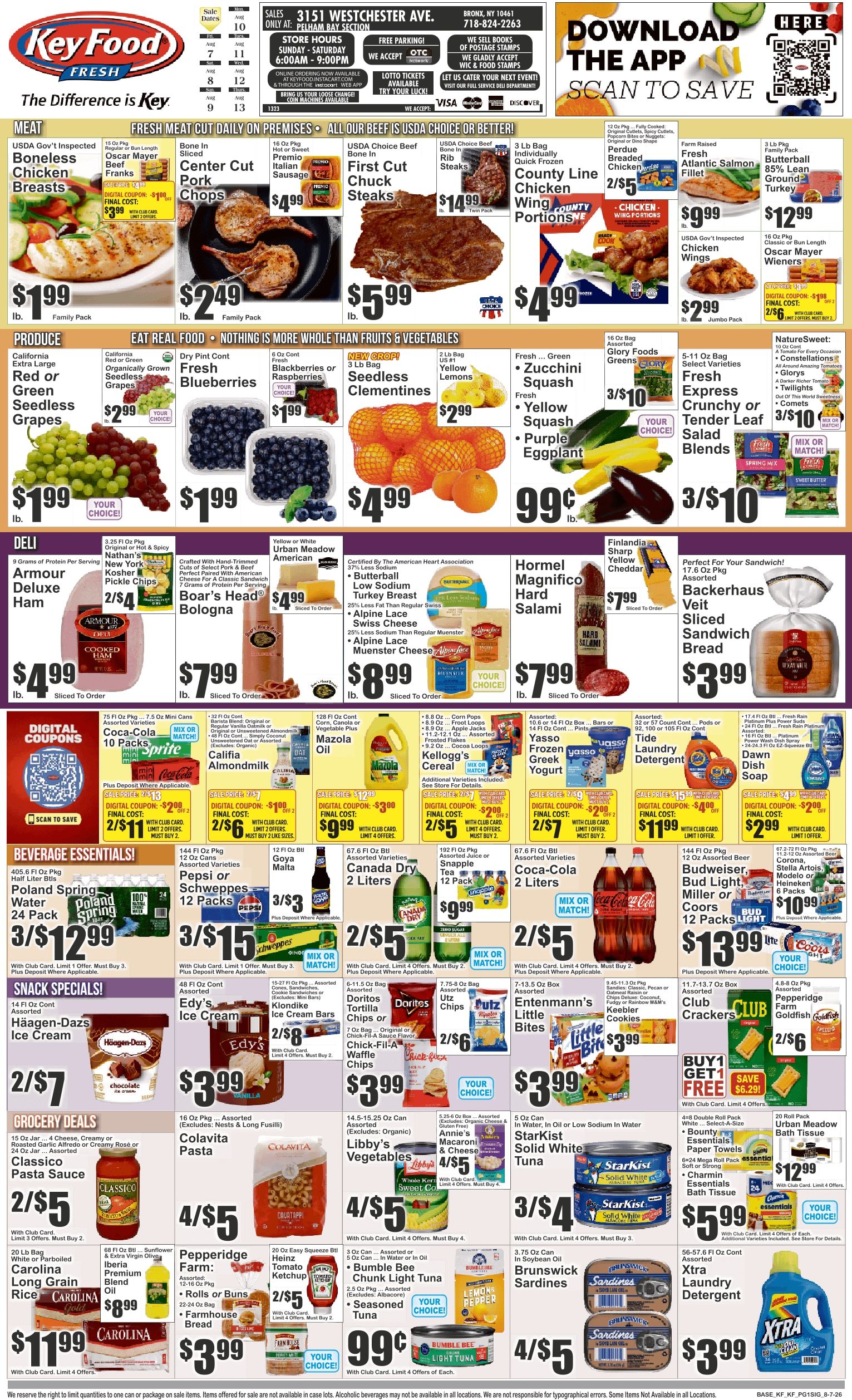 Key Food (3151 Westchester Ave, Bronx, NY) Weekly Ad August 7 - 13, 2026