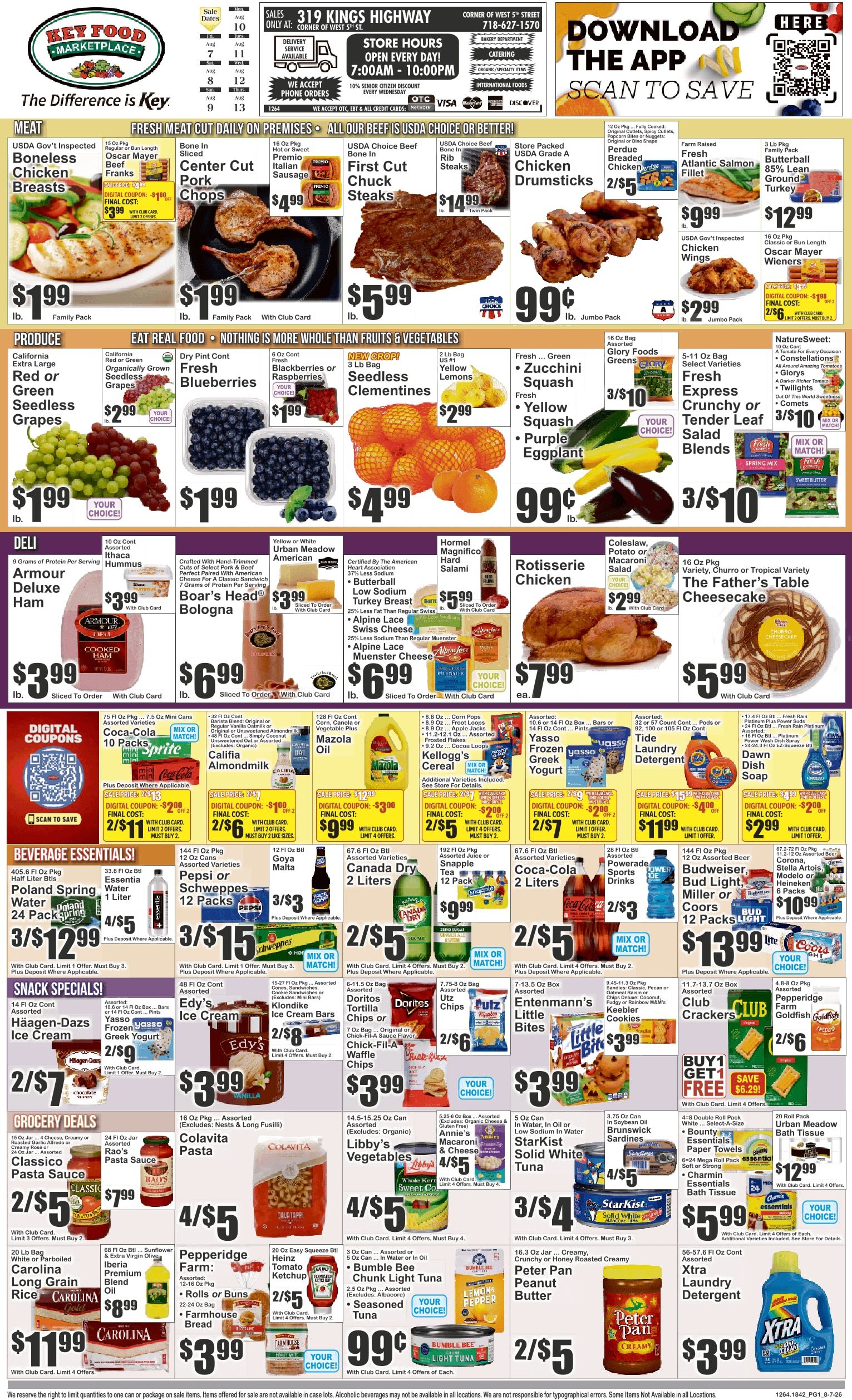 Key Food (319 Kings Highway, Brooklyn, NY) Weekly Ad August 7 - 13, 2026