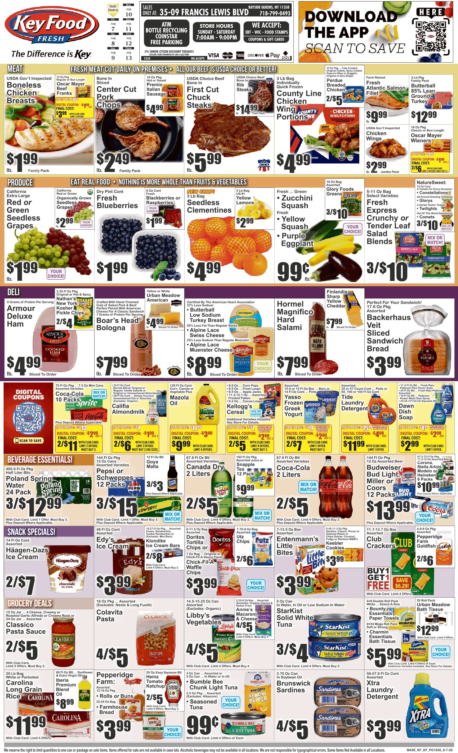 Key Food (Bayside, NY) Weekly Ad August 7 - 13, 2026