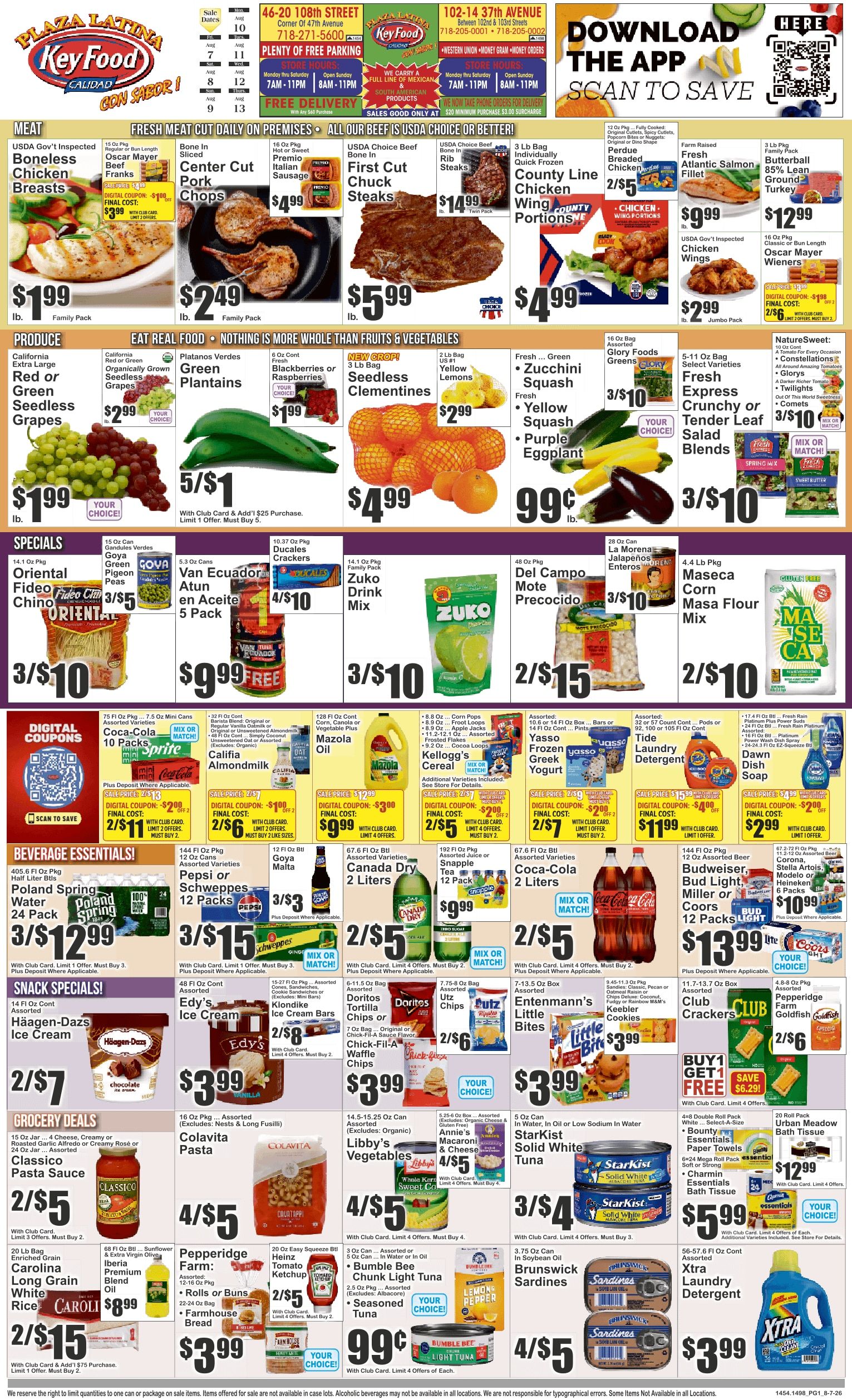 Key Food (Corona Area, NY) Weekly Ad August 7 - 13, 2026