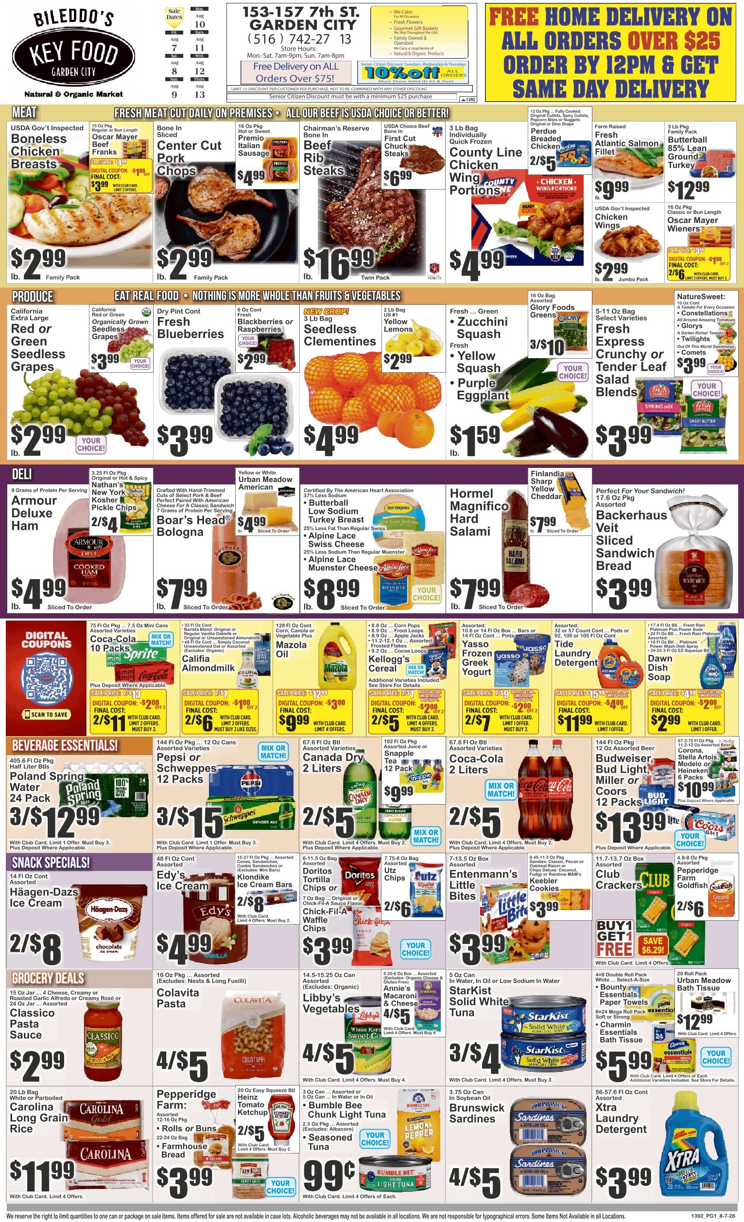 Key Food (Garden City, NY) Weekly Ad August 7 - 13, 2026