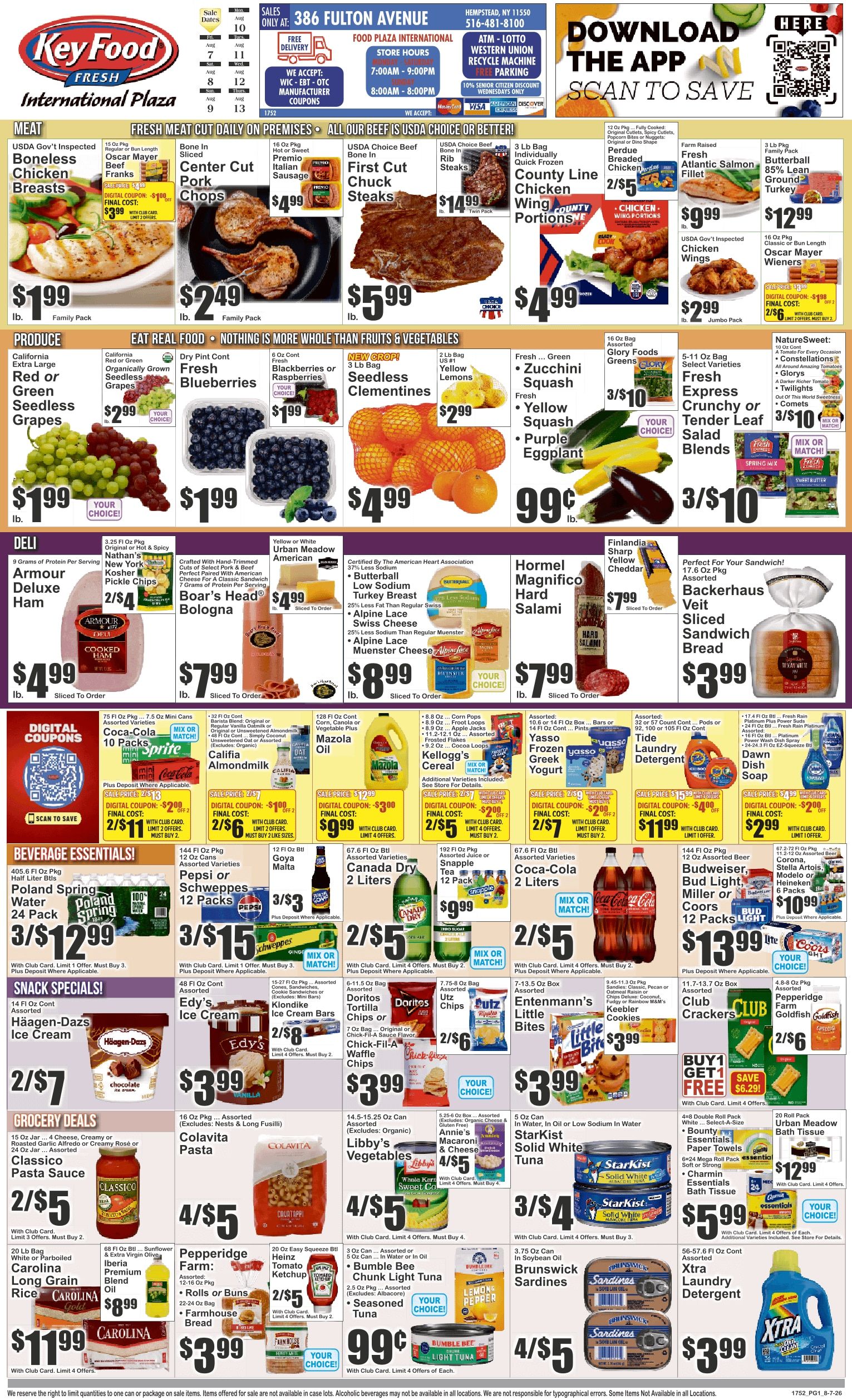 Key Food (386 Fulton Ave., Hempstead, NY) Weekly Ad August 7 - 13, 2026