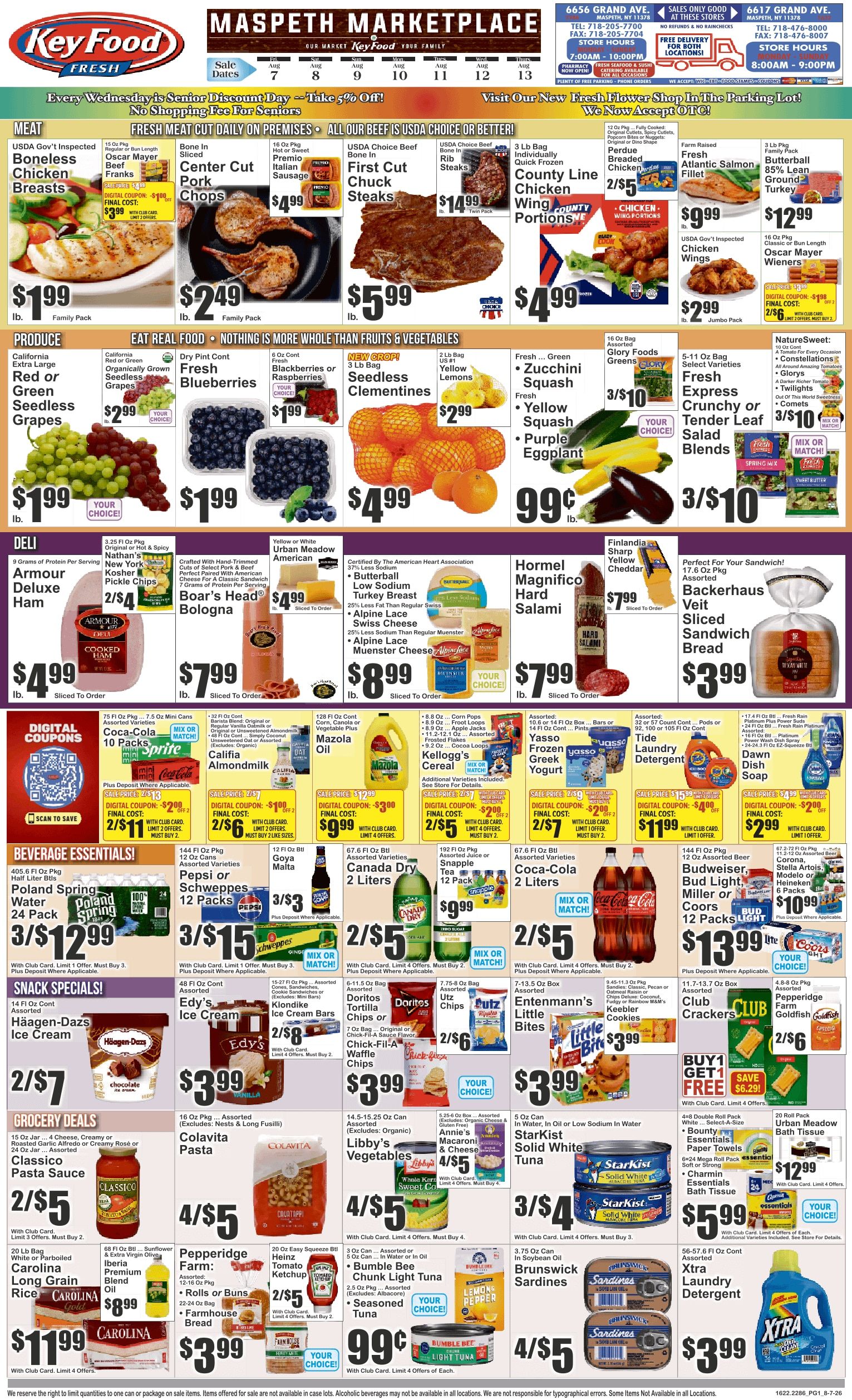 Key Food (Maspeth, NY) Weekly Ad August 7 - 13, 2026