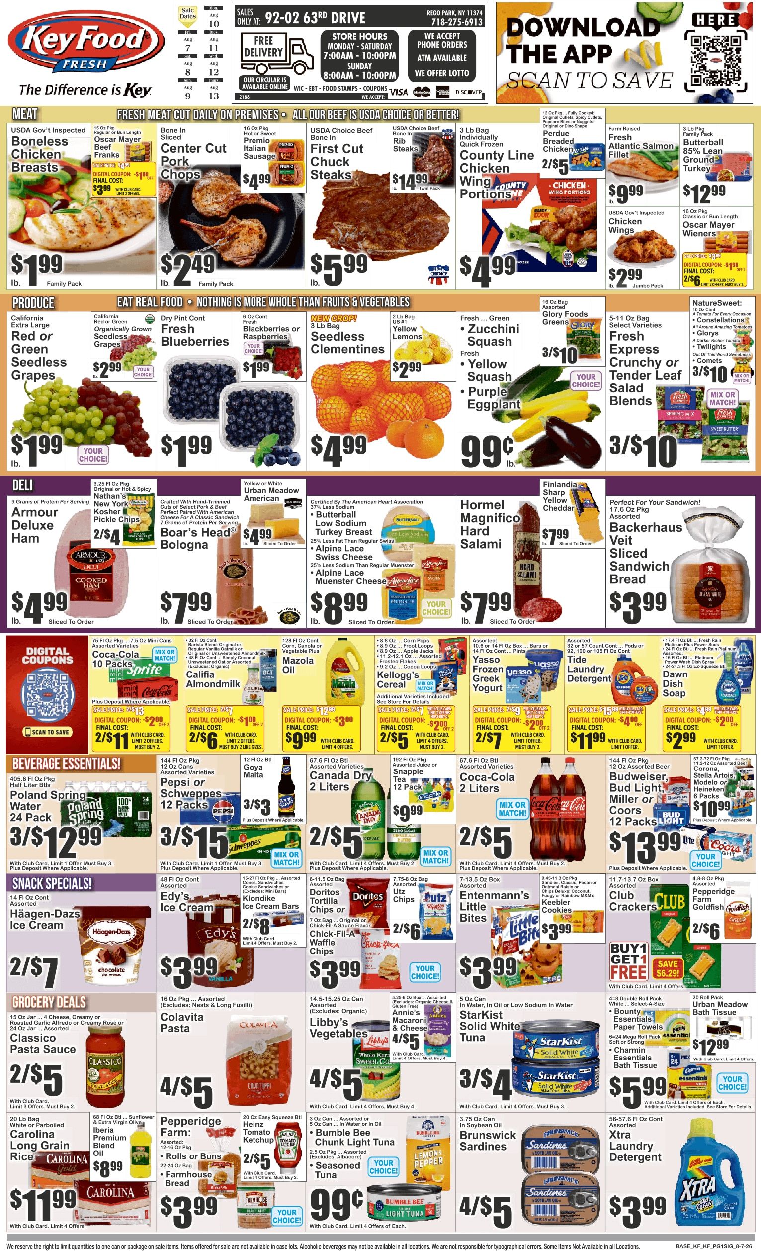 Key Food (Rego Park, NY) Weekly Ad August 7 - 13, 2026