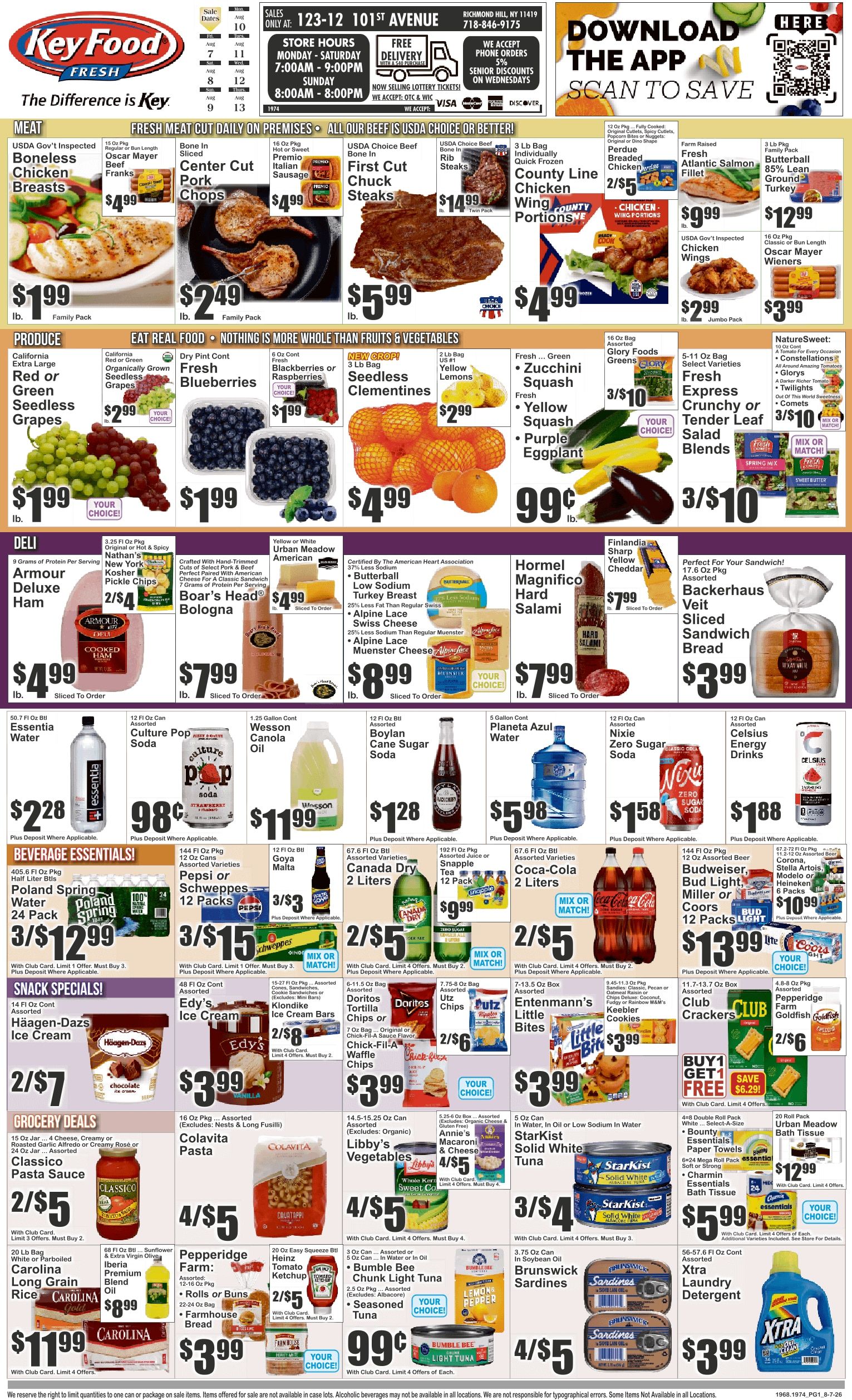 Key Food (123-12 101 Avenue, Richmond Hill, NY) Weekly Ad August 7 - 13, 2026