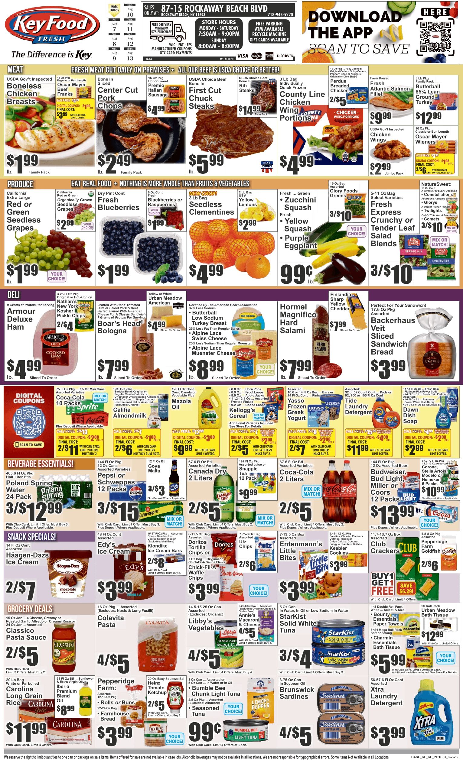 Key Food (Rockaway Beach, NY) Weekly Ad August 7 - 13, 2026