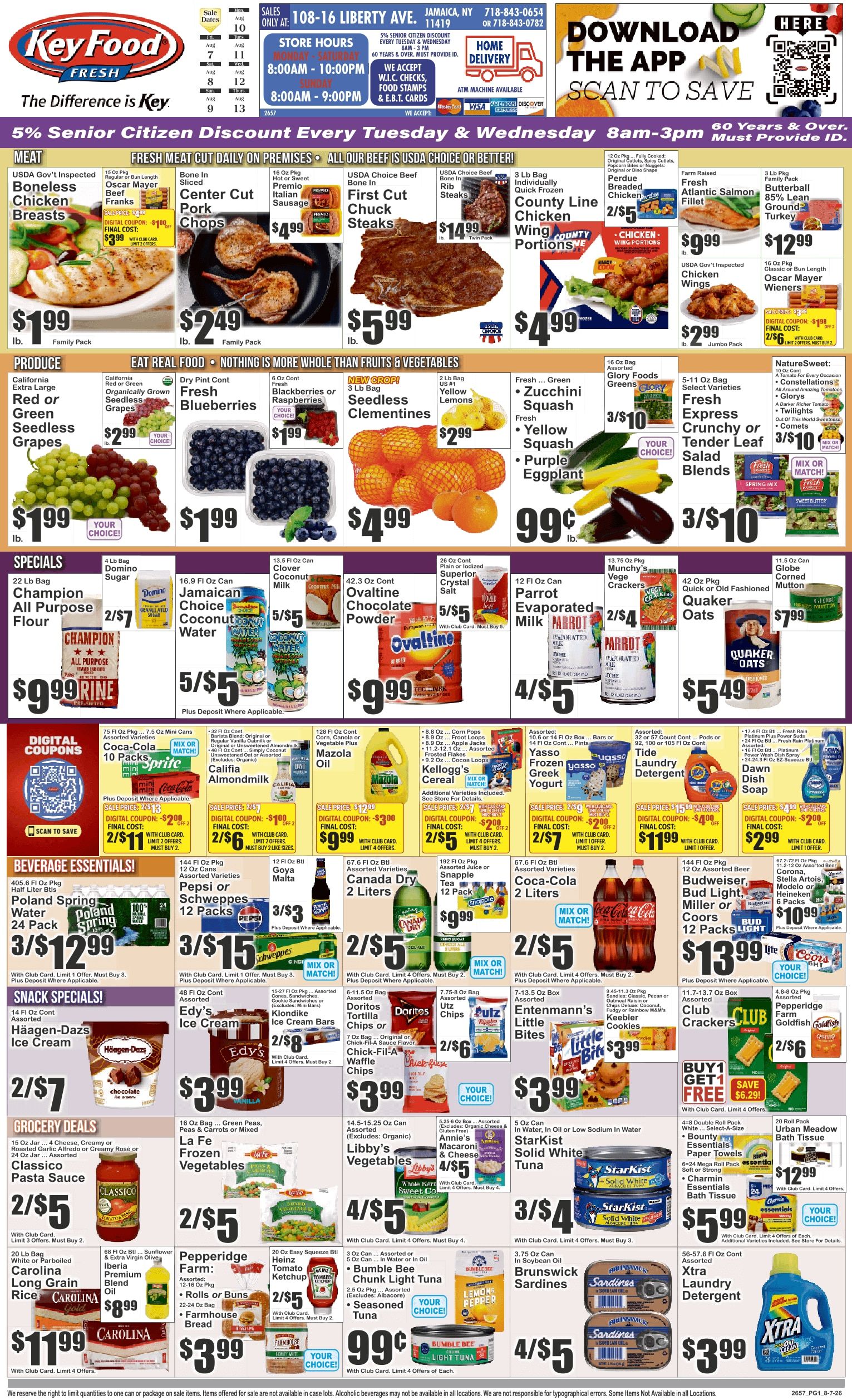 Key Food (108-16 Liberty Avenue, Jamaica, NY) Weekly Ad August 7 - 13, 2026
