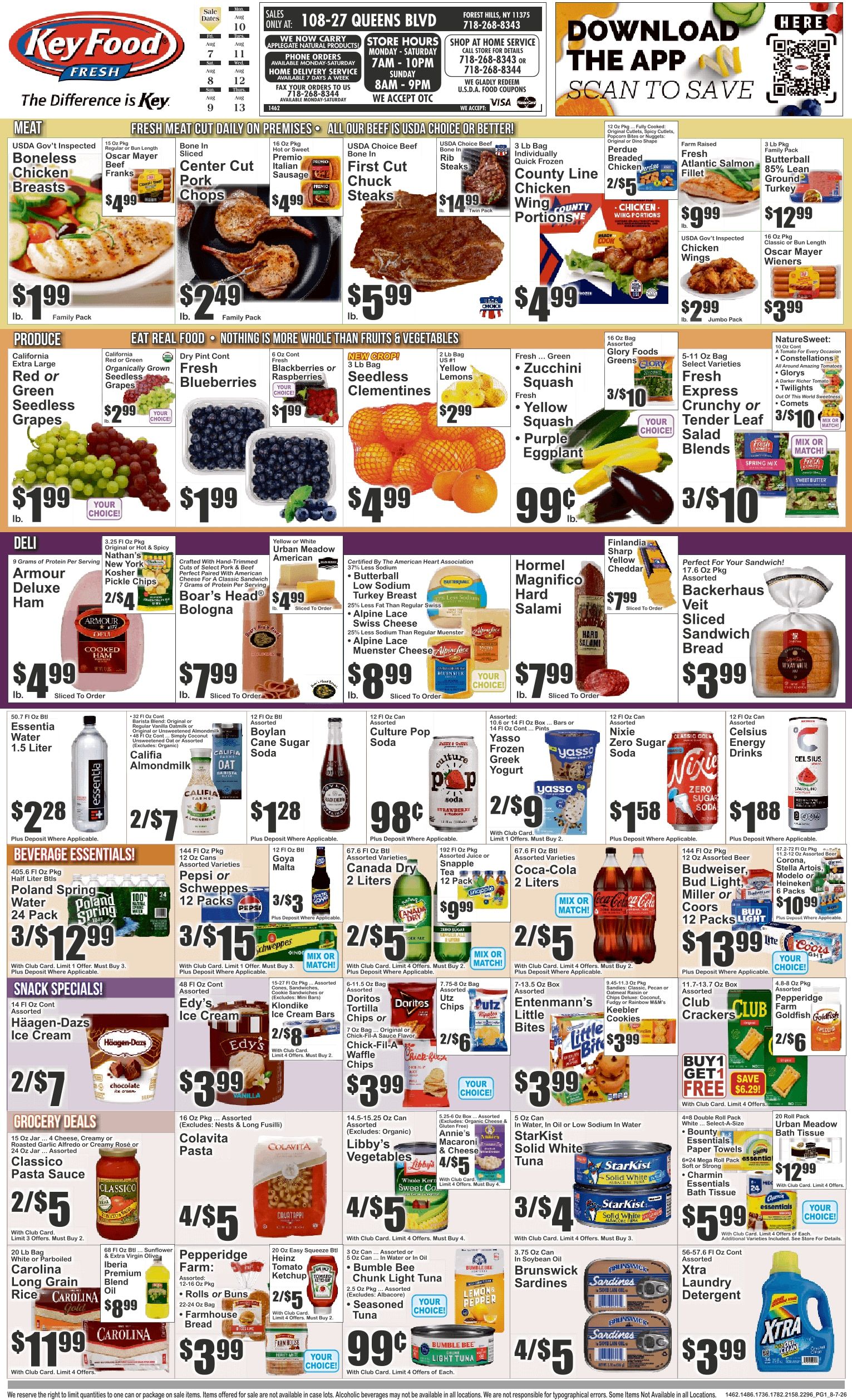Key Food (108-27 Queens Blvd, Forest Hills, NY) Weekly Ad August 7 - 13, 2026