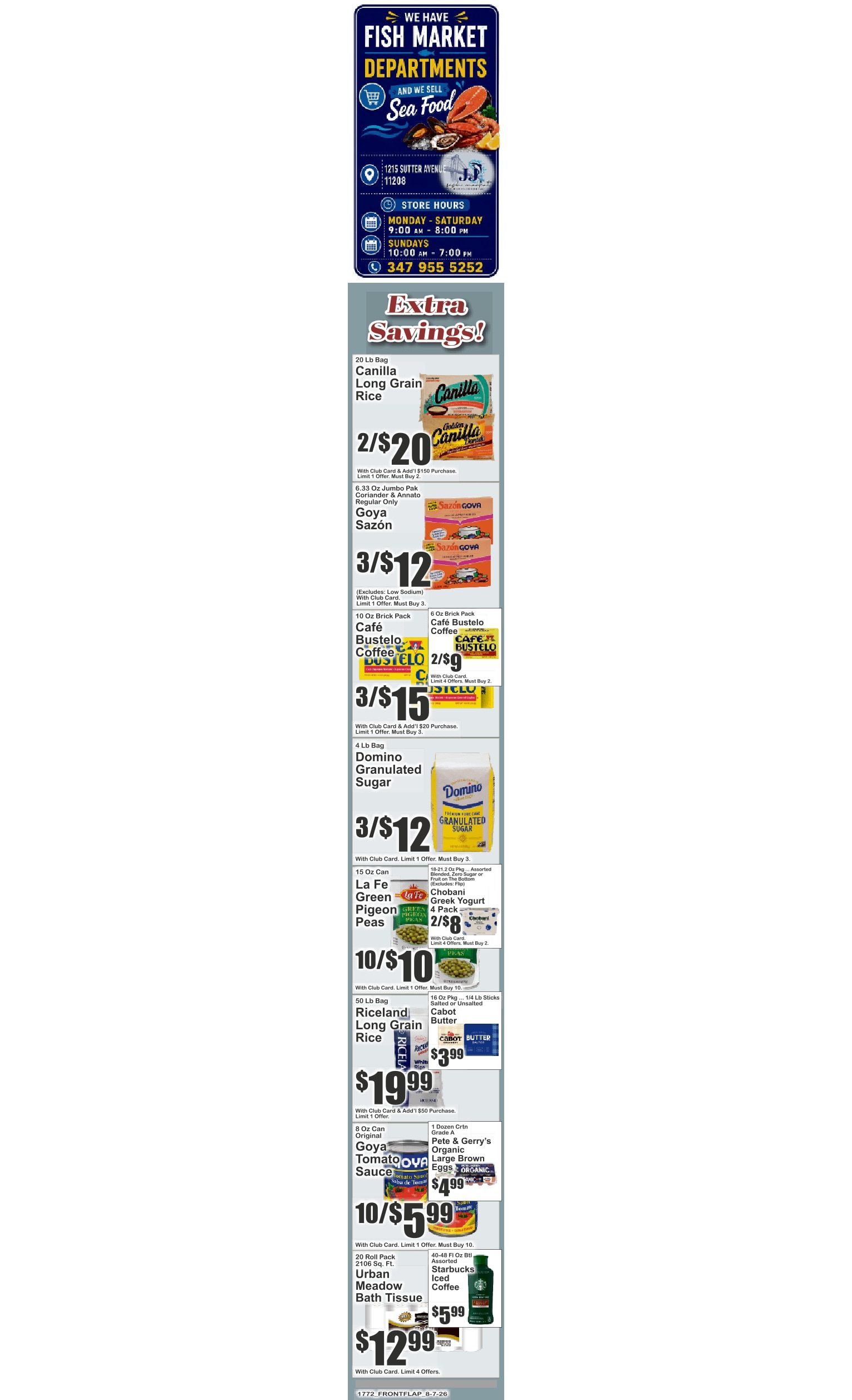 Key Food (1215 Sutter Ave., Brooklyn, NY) Weekly Ad August 7 - 13, 2026