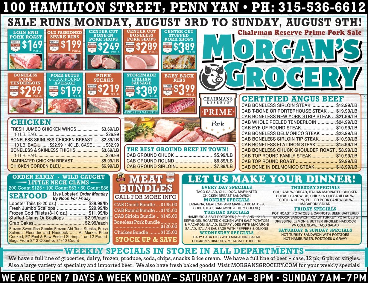 Morgan's Grocery Weekly Ad August 3 - 9, 2026