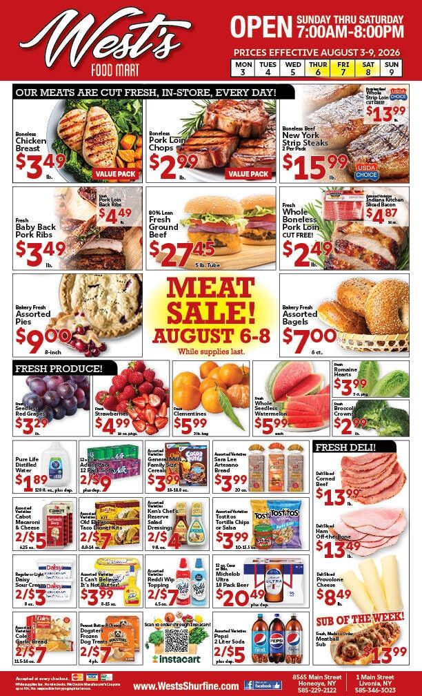 West's Shurfine Weekly Ad August 3 - 9, 2026