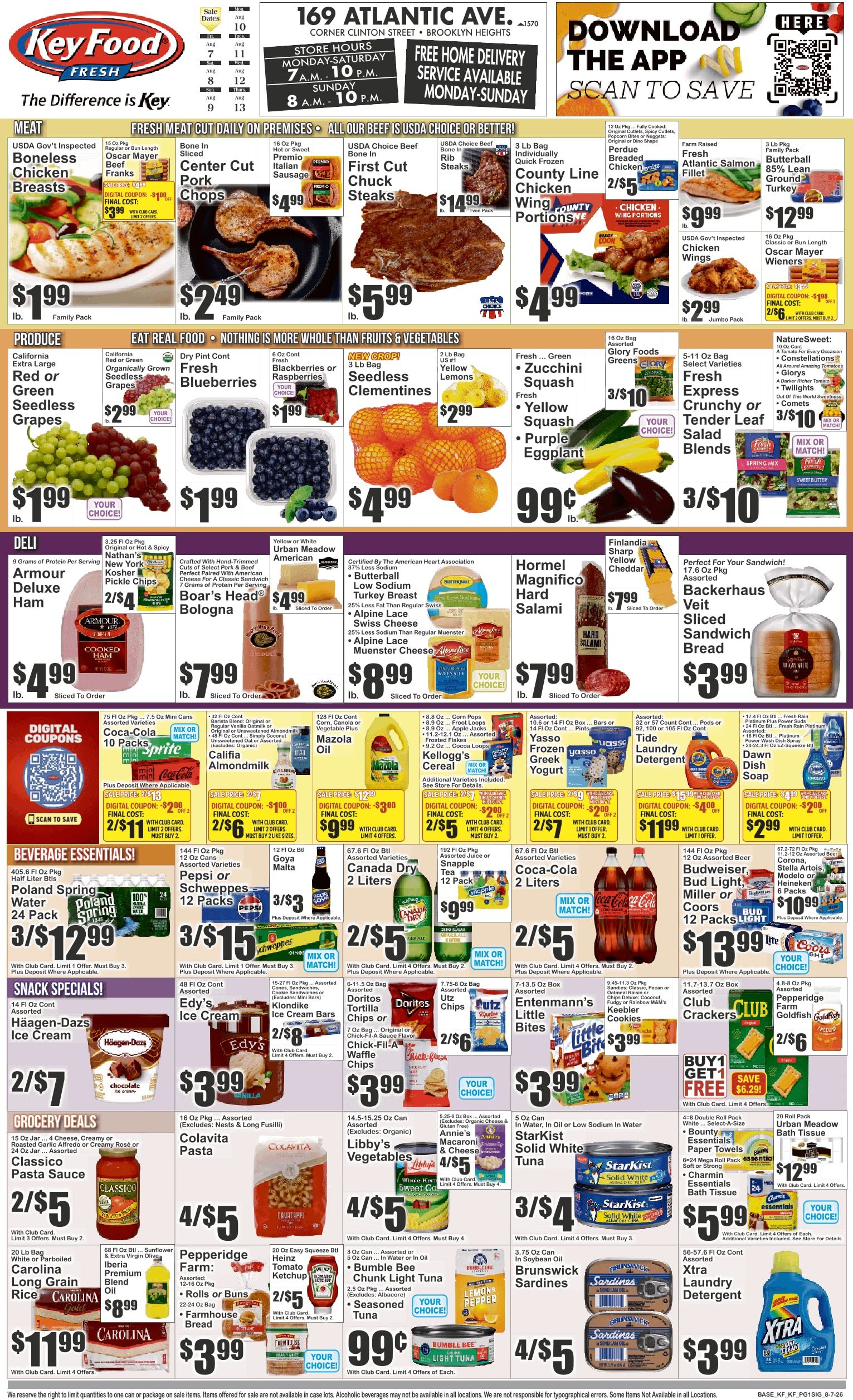 Key Food (169 Atlantic Avenue, Brooklyn, NY) Weekly Ad August 7 - 13, 2026