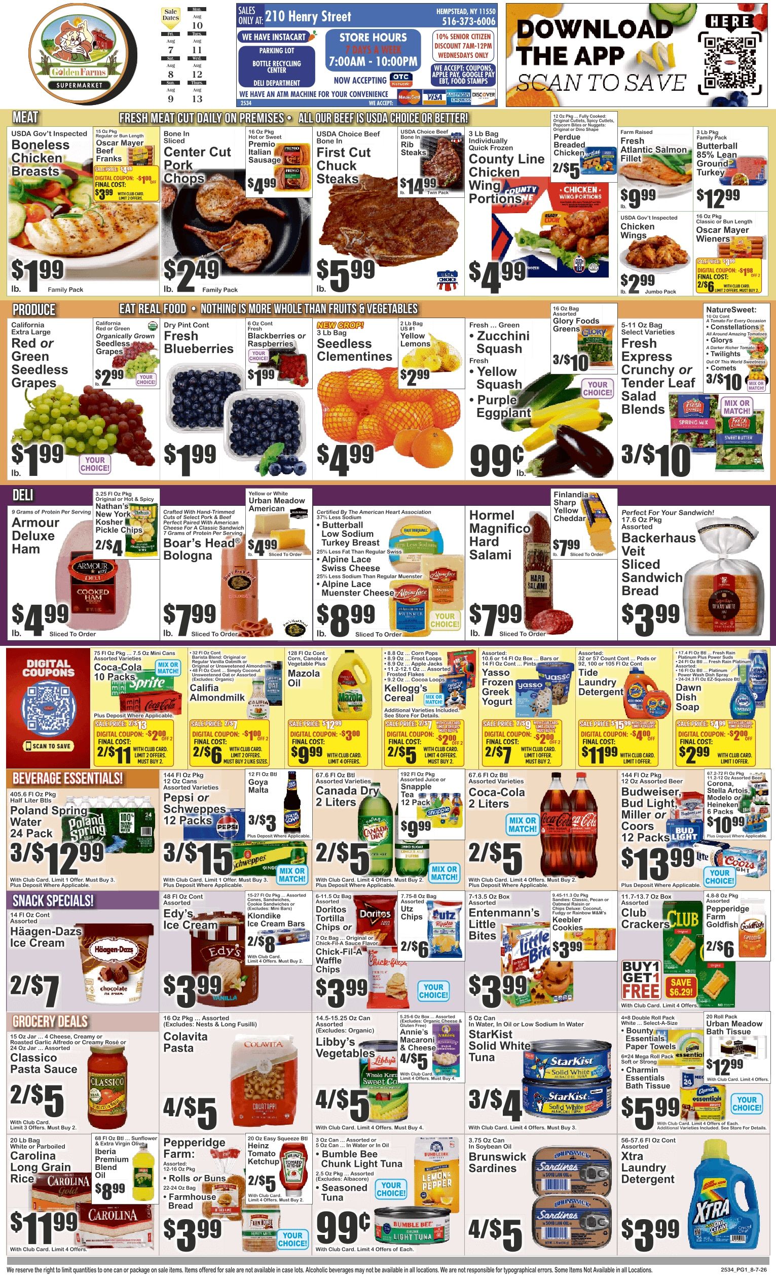 Key Food (210 Henry Street, Hempstead, NY) Weekly Ad August 7 - 13, 2026
