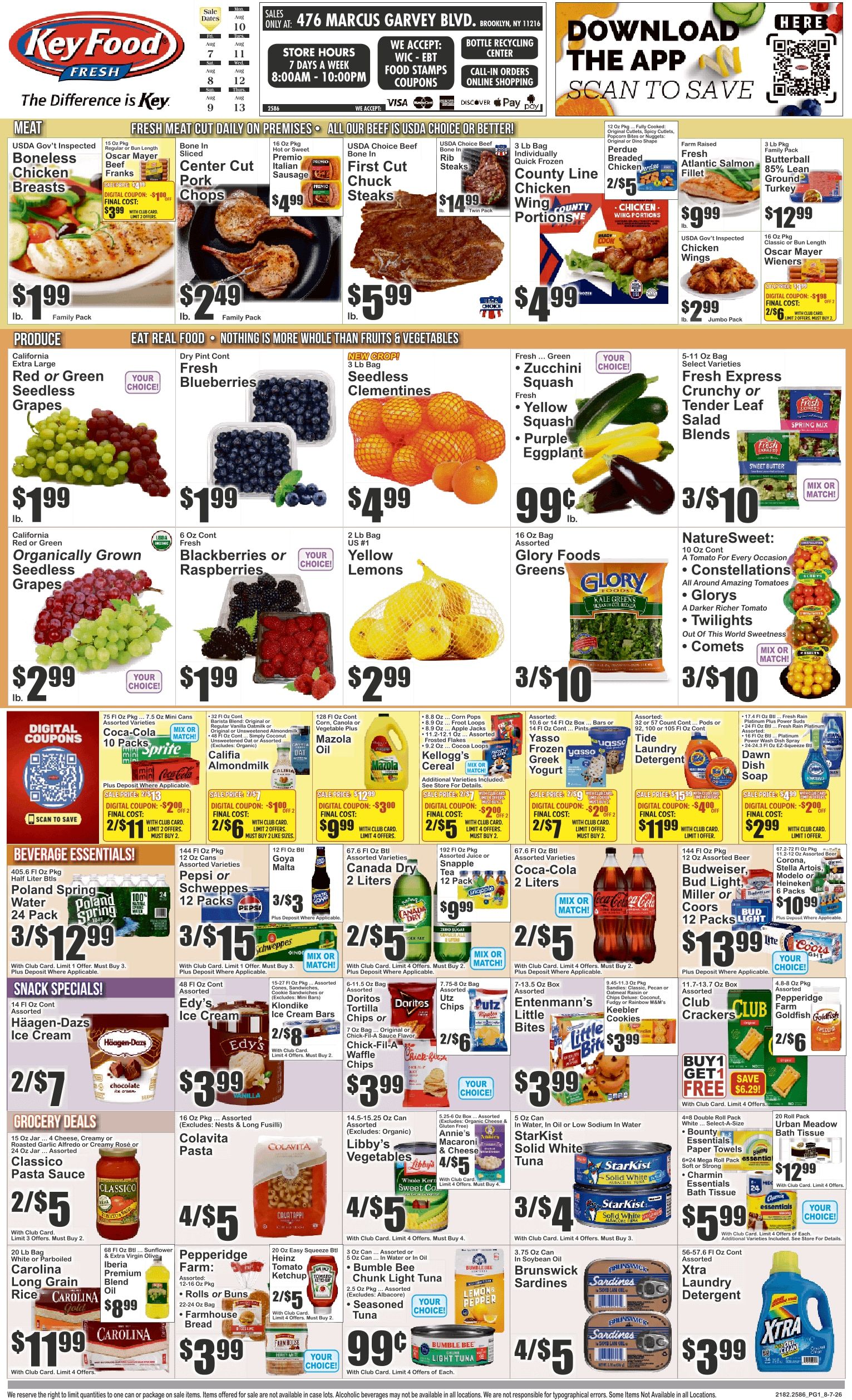 Key Food (476 Marcus Garvey Blvd, Brooklyn, NY) Weekly Ad August 7 - 13, 2026