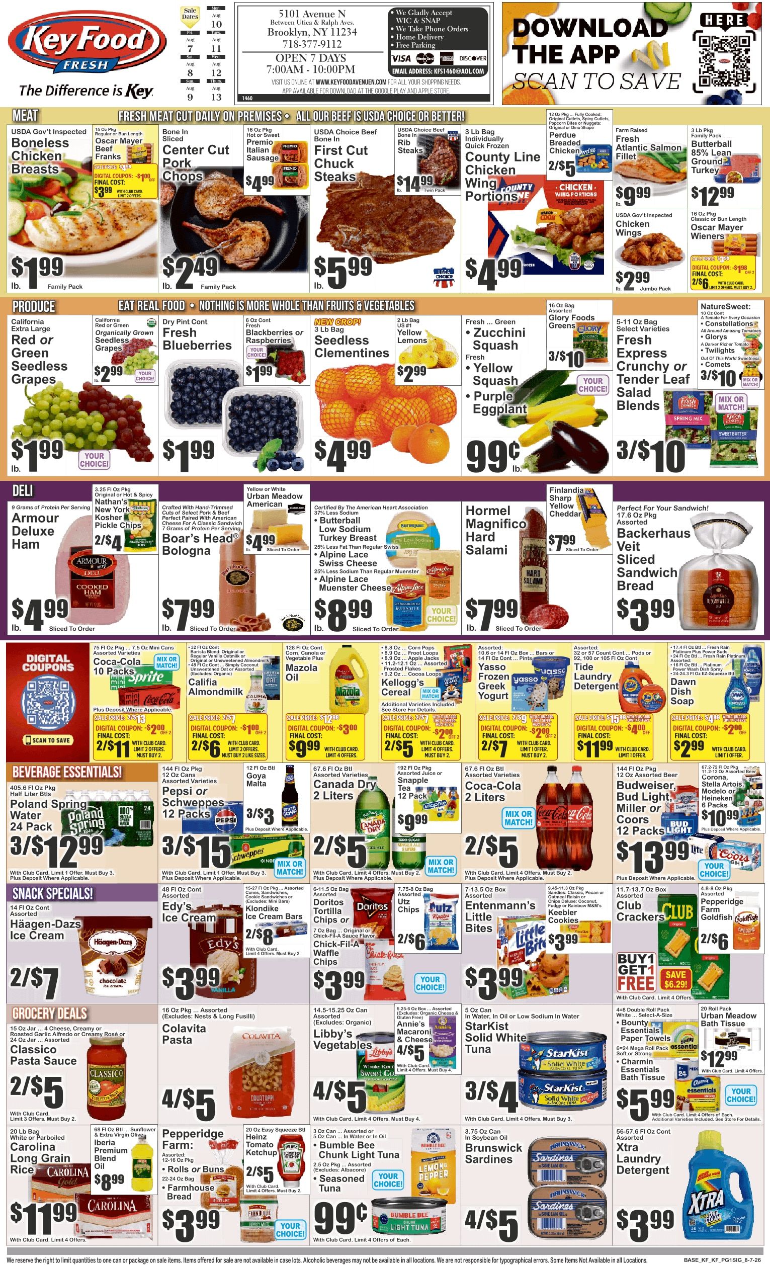 Key Food (5101 Avenue N, Brooklyn, NY) Weekly Ad August 7 - 13, 2026