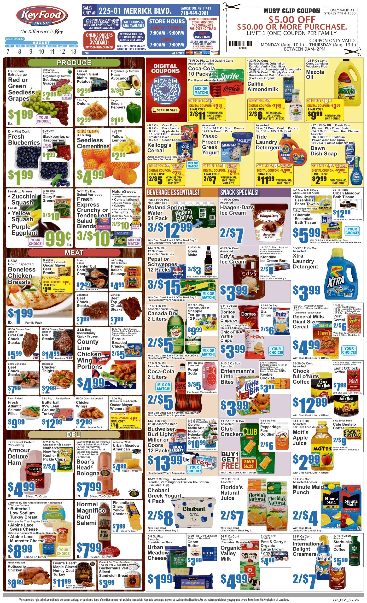 Key Food (Laurelton, NY) Weekly Ad August 7 - 13, 2026