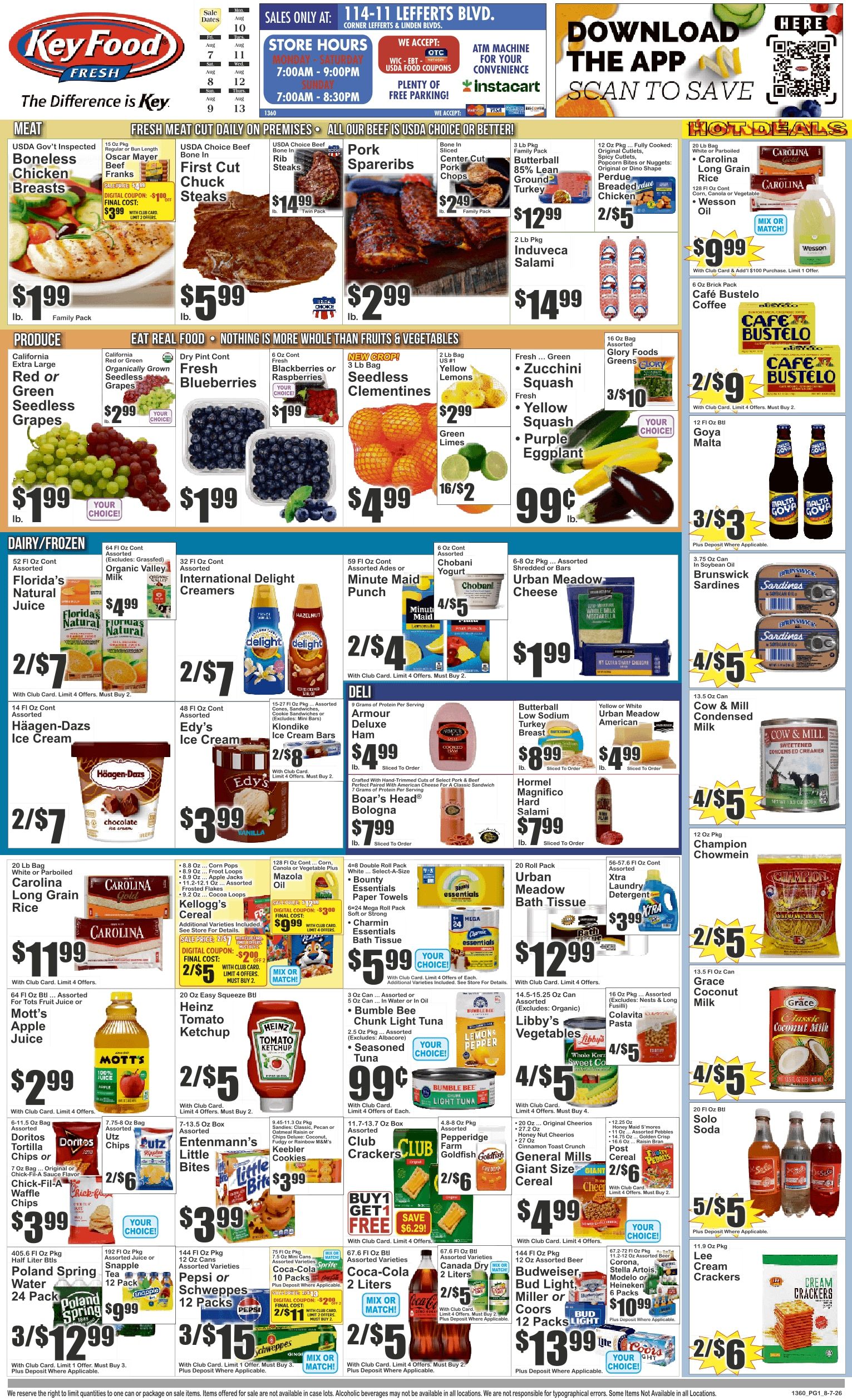 Key Food (S. Ozone Park, NY) Weekly Ad August 7 - 13, 2026