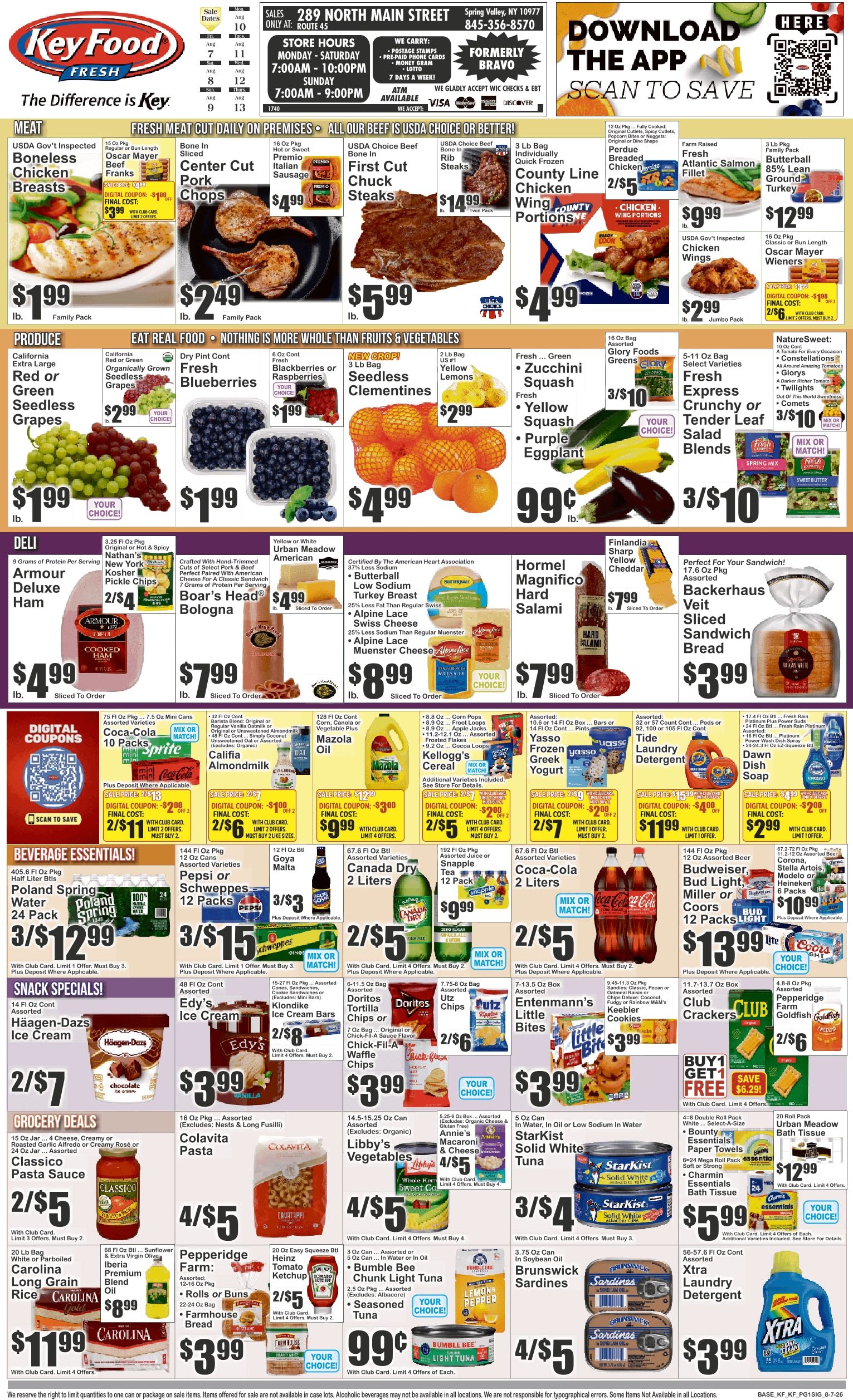 Key Food (Spring Valley, NY) Weekly Ad August 7 - 13, 2026