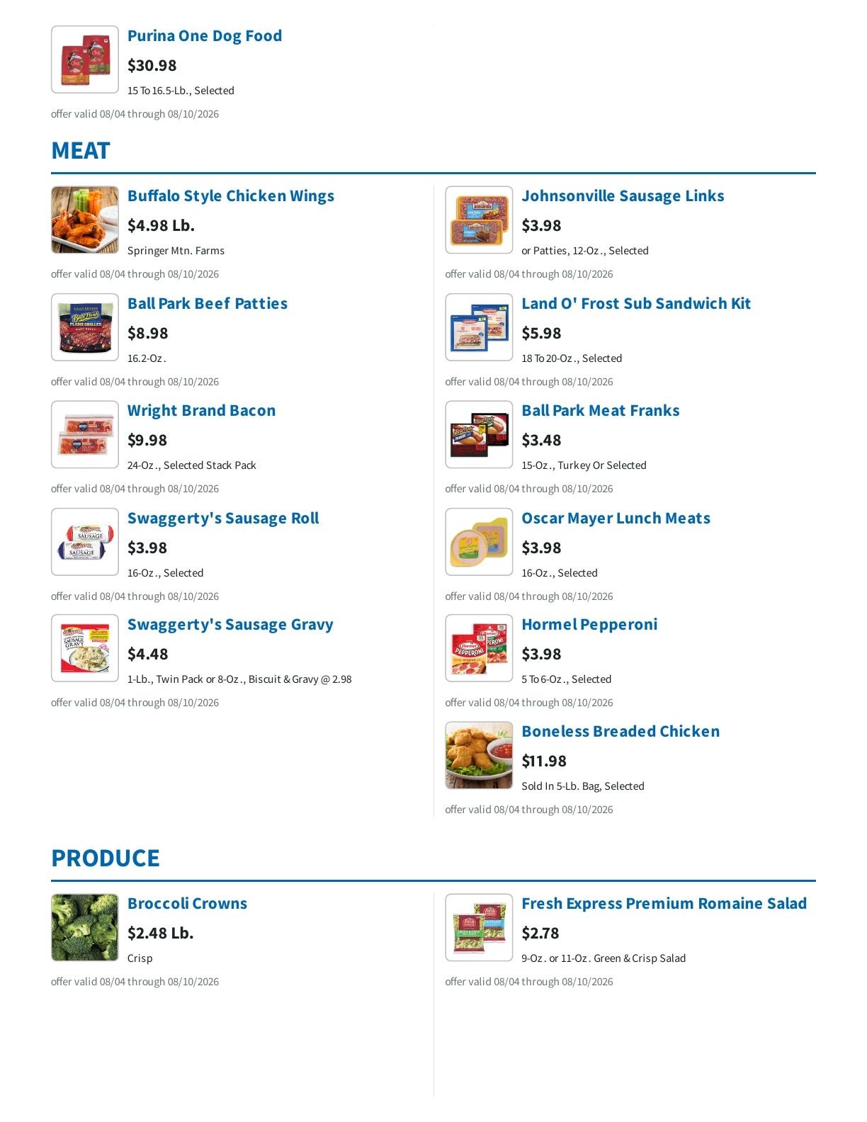 Deloach Galaxy Weekly Ad August 4 - 10, 2026