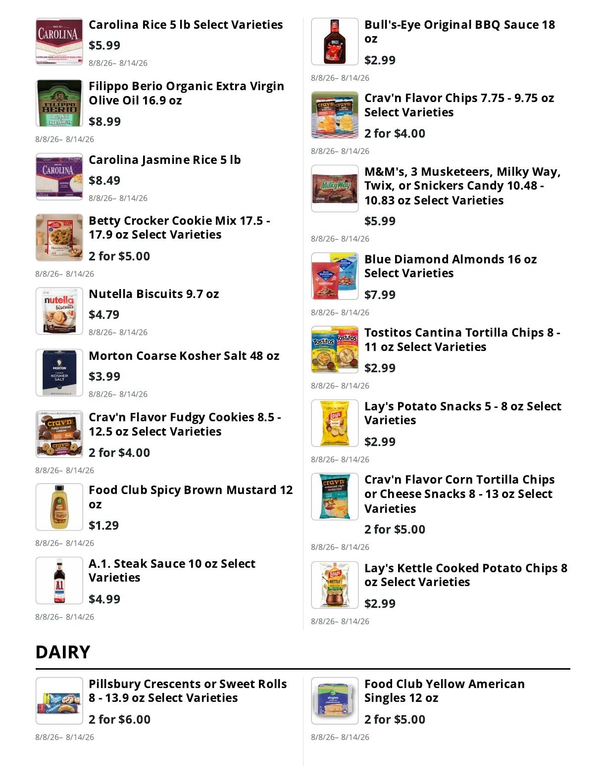 E.M. Heath Supermarket Weekly Ad August 8 - 14, 2026
