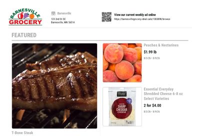 Barnesville Grocery Weekly Ad August 3 - 9, 2026