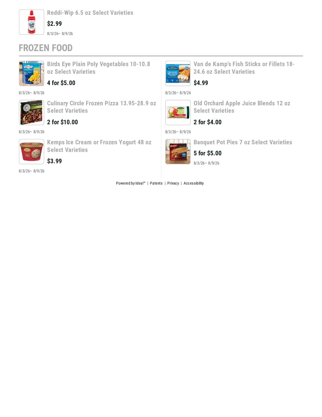 Barnesville Grocery Weekly Ad August 3 - 9, 2026