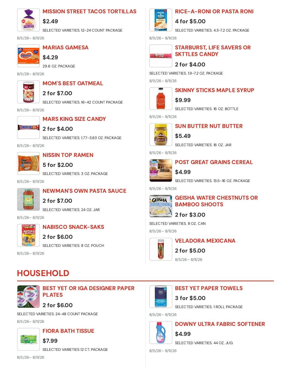 Foods Etc. Weekly Ad May 26 - August 11, 2026
