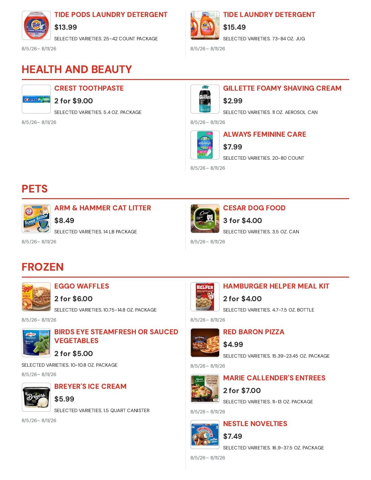 Foods Etc. Weekly Ad May 26 - August 11, 2026