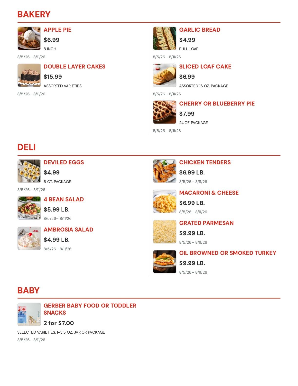 Foods Etc. Weekly Ad May 26 - August 11, 2026