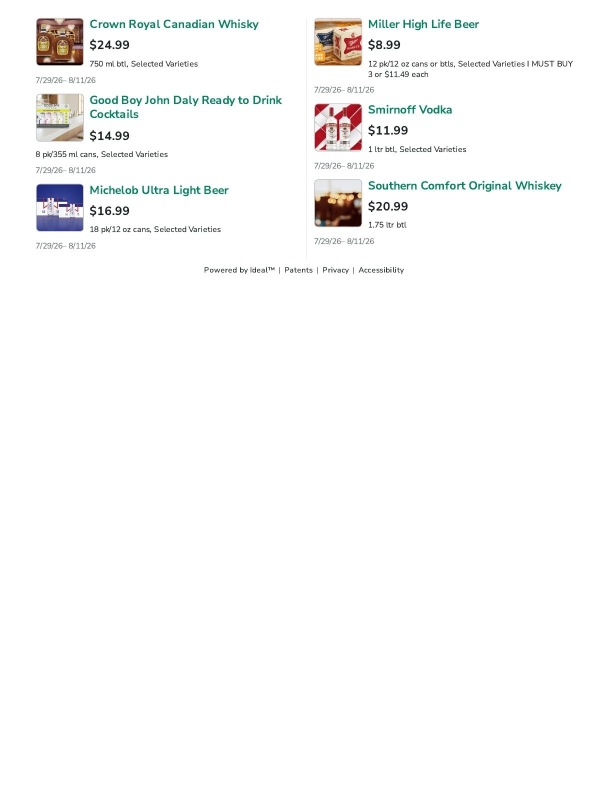 Lake Mills Market Weekly Ad July 29 - August 11, 2026
