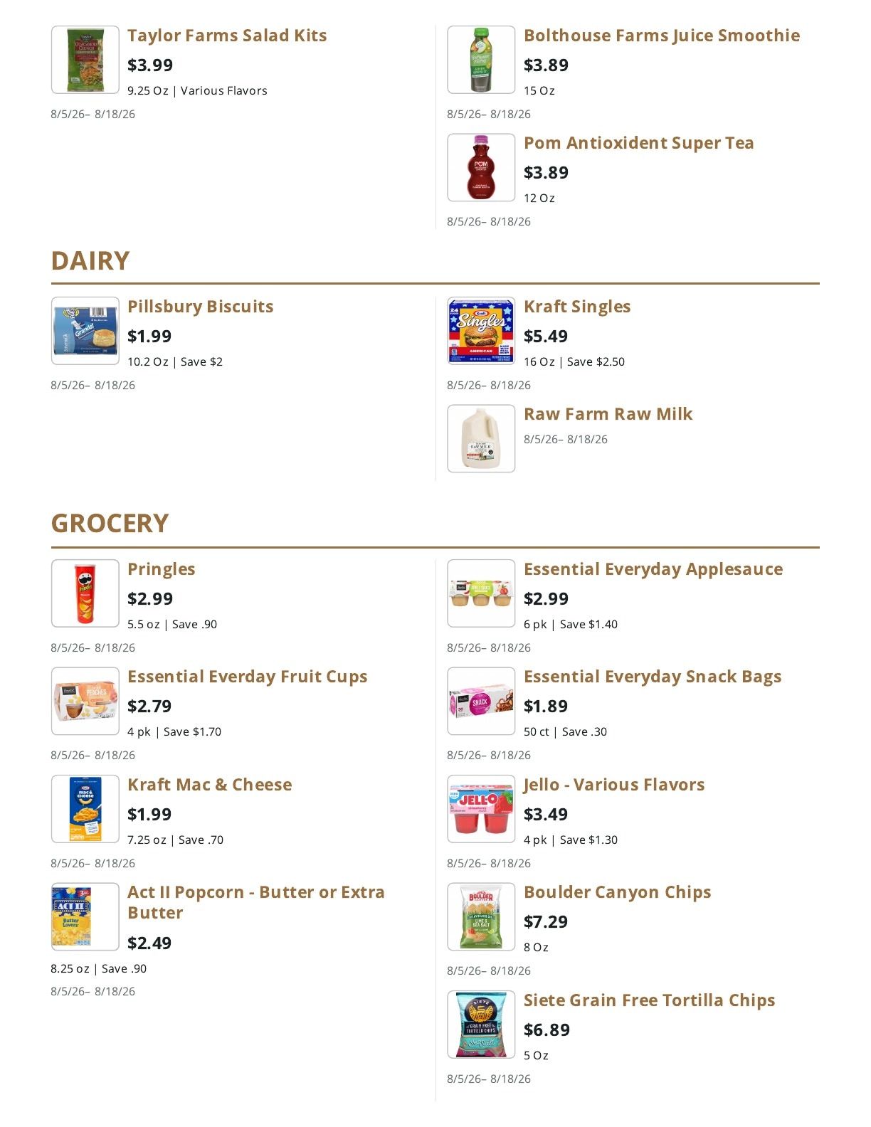 Pokerville Market Weekly Ad May 26 - August 18, 2026