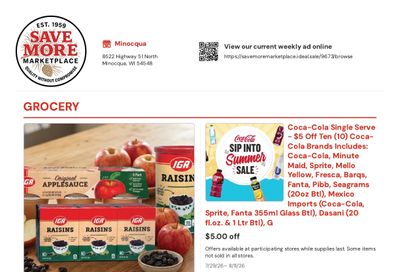 Save More Market Place Weekly Ad July 29 - August 11, 2026