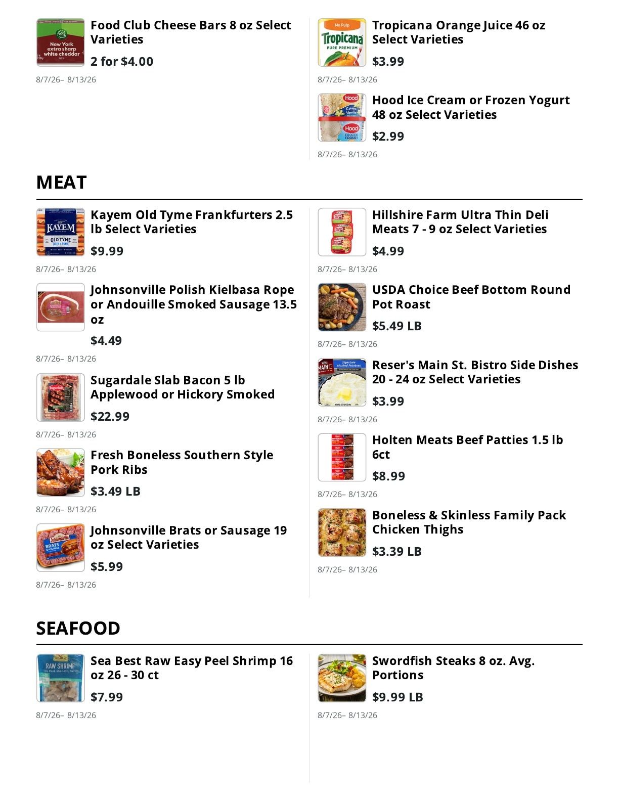 Lincoln's Country Store Weekly Ad July 26 - August 13, 2026
