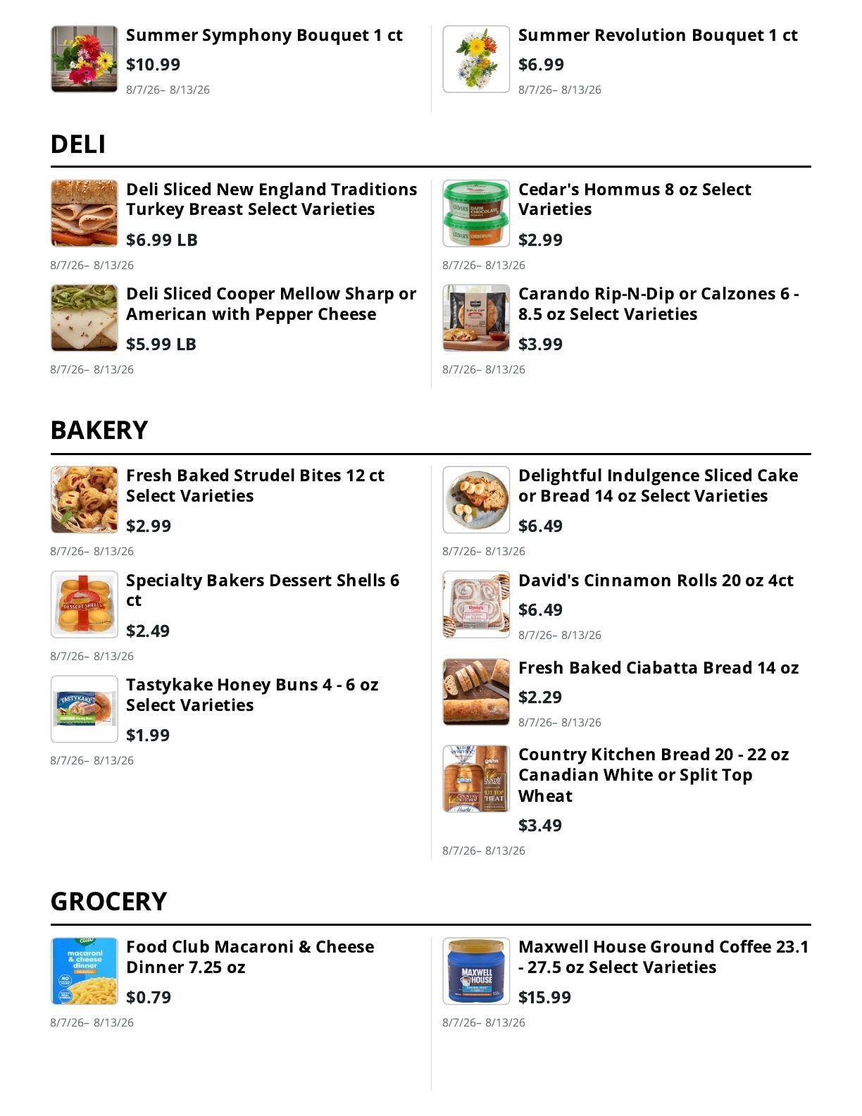 Lincoln's Country Store Weekly Ad July 26 - August 13, 2026