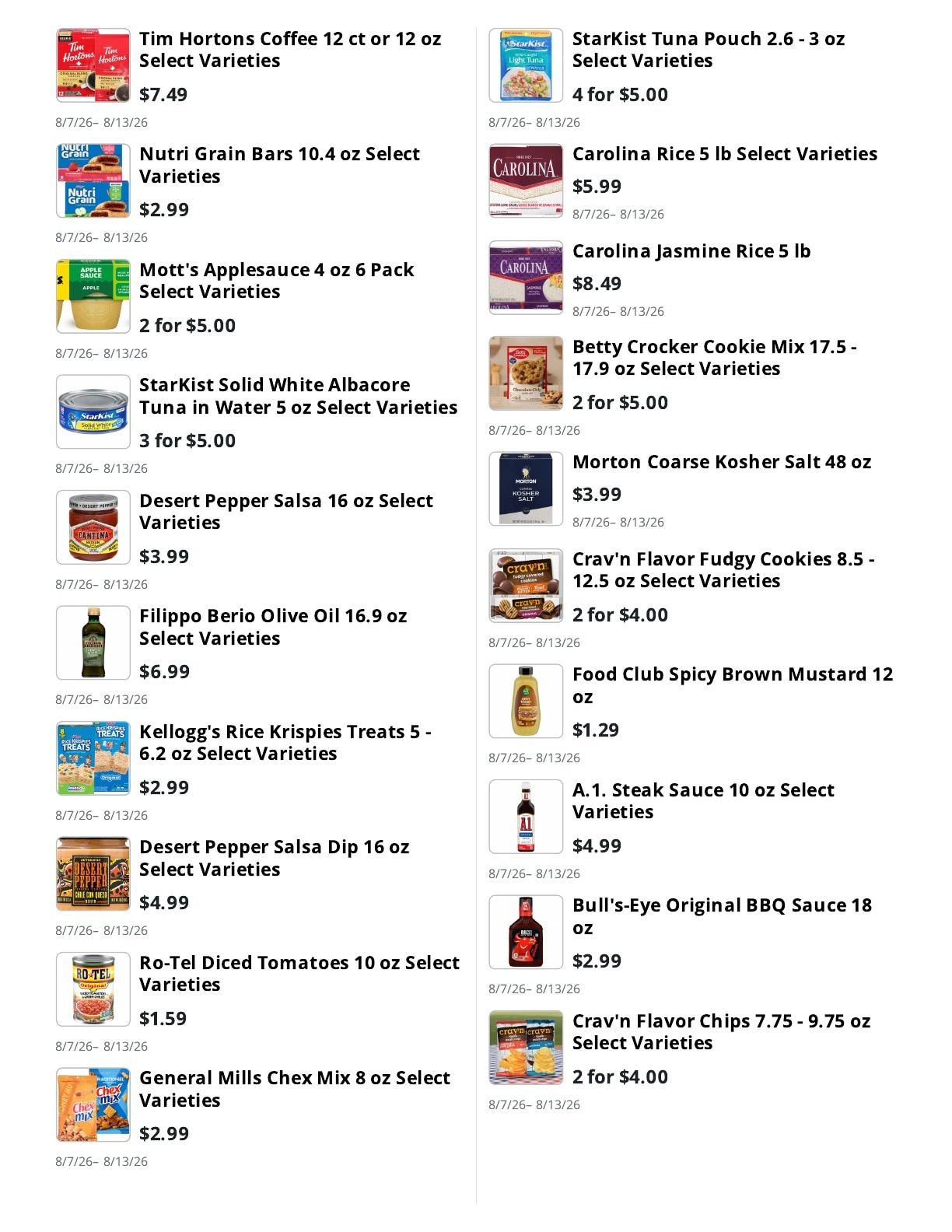 Lincoln's Country Store Weekly Ad July 26 - August 13, 2026