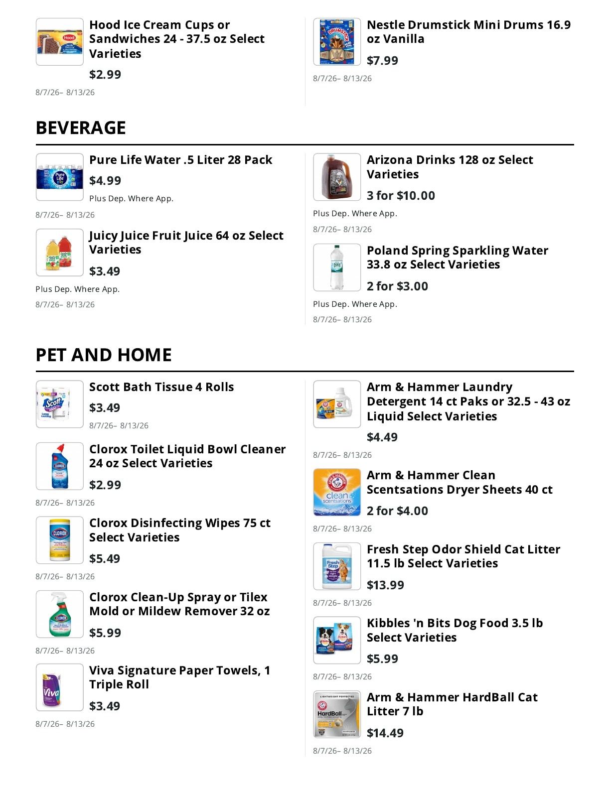 Lincoln's Country Store Weekly Ad July 26 - August 13, 2026