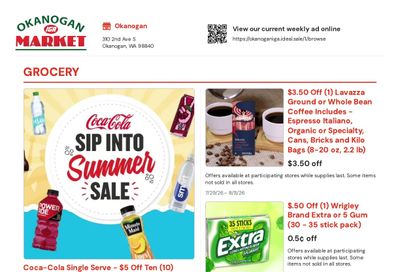 Okanogan Market IGA Weekly Ad July 29 - August 11, 2026
