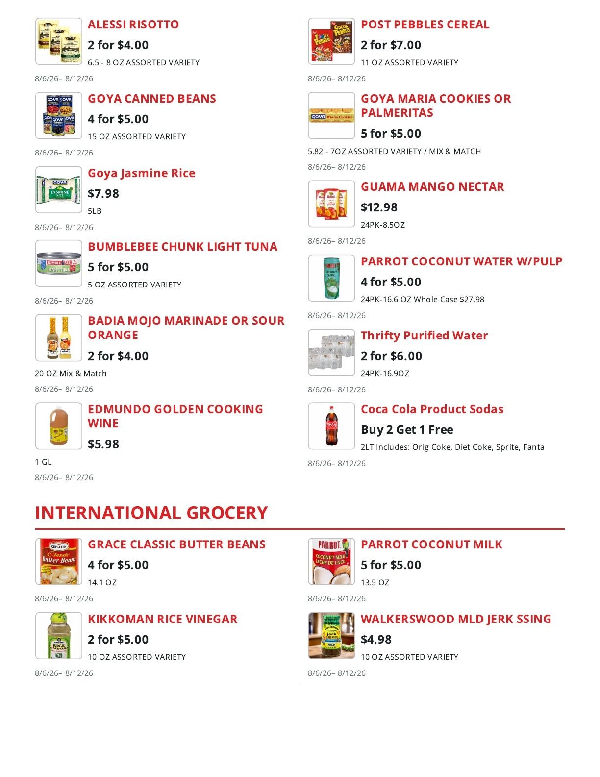 Thrifty Produce (Palm Bay, FL) Weekly Ad June 26 - August 12, 2026