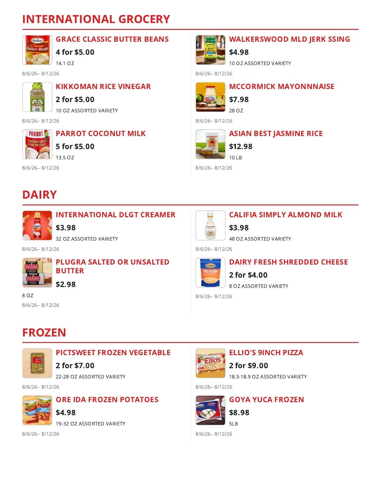 Thrifty Produce (Rockledge, FL) Weekly Ad June 26 - August 12, 2026