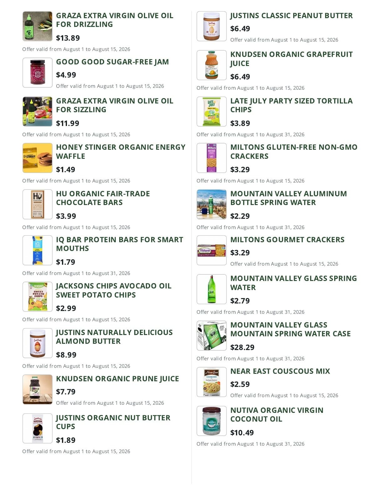 Cox Farms Market Weekly Ad August 1 - 31, 2026