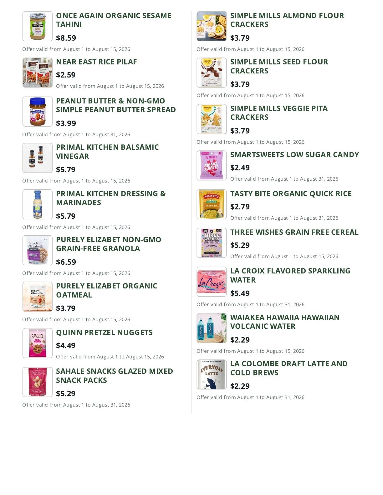 Cox Farms Market Weekly Ad August 1 - 31, 2026