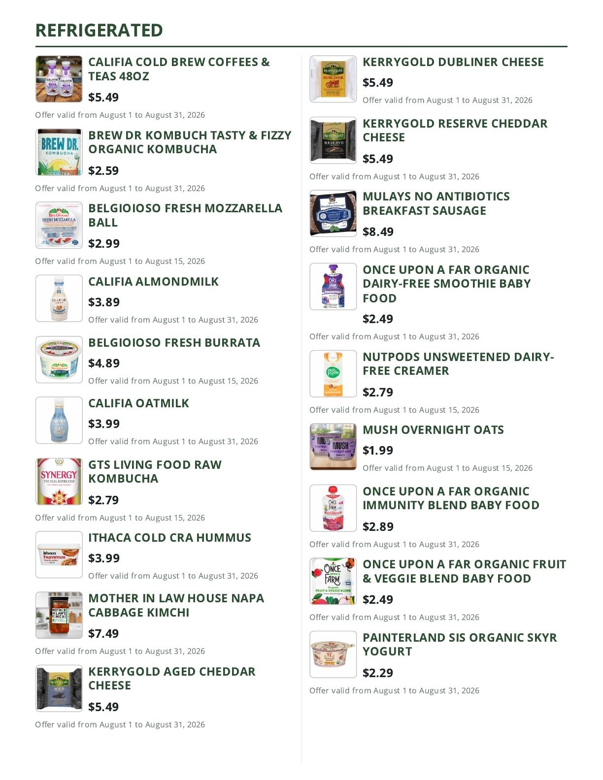 Cox Farms Market Weekly Ad August 1 - 31, 2026