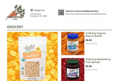 Food Matters Market Weekly Ad August 1 - 31, 2026