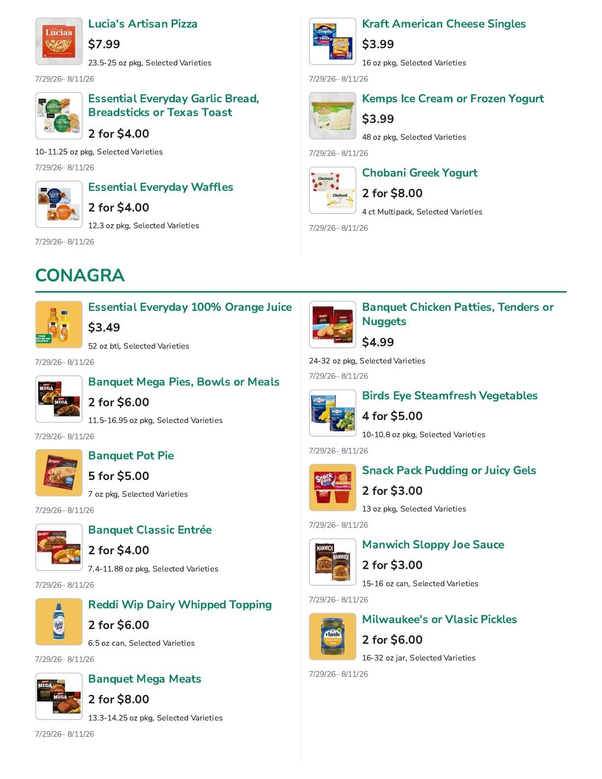 Lakewood SuperValu Weekly Ad July 29 - August 11, 2026