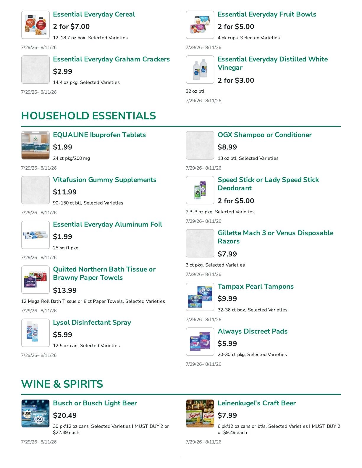 Lakewood SuperValu Weekly Ad July 29 - August 11, 2026