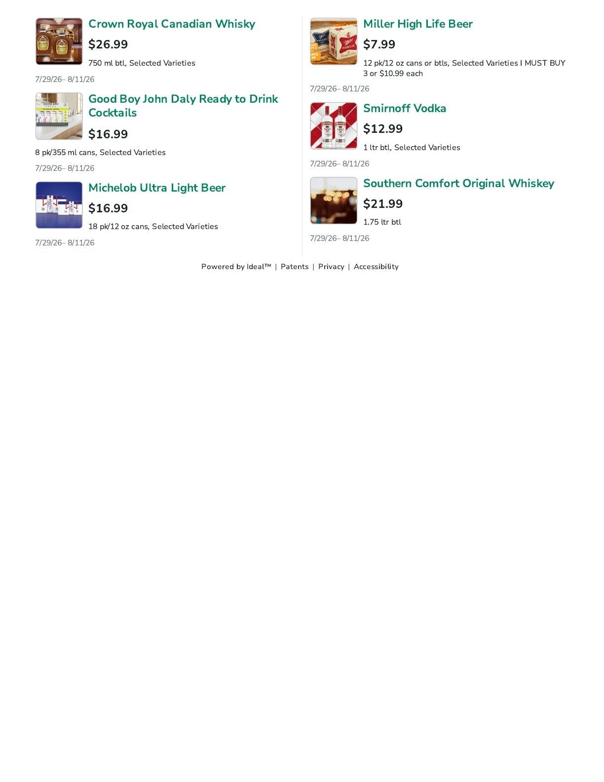 Lakewood SuperValu Weekly Ad July 29 - August 11, 2026