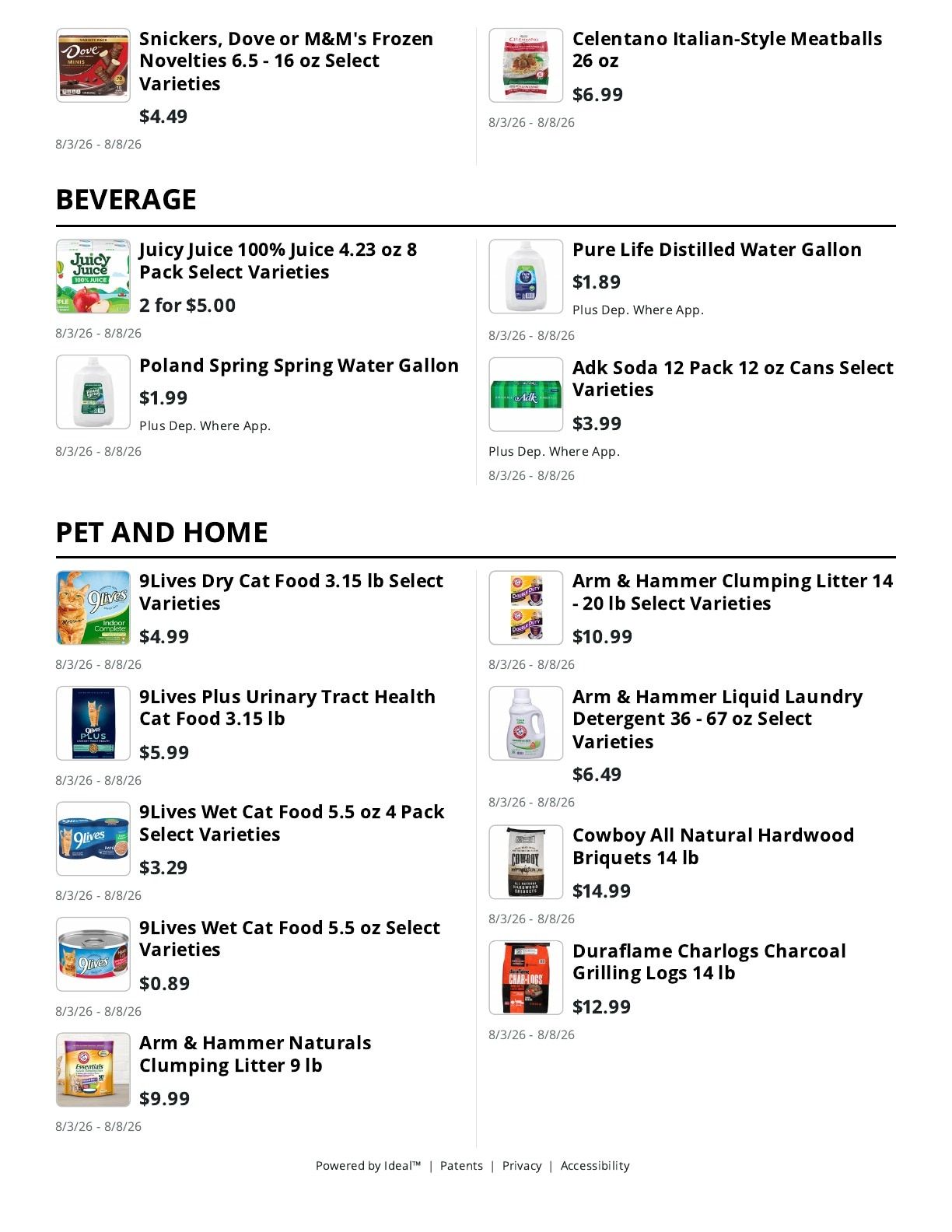 Whitefield Market Weekly Ad August 3 - 8, 2026