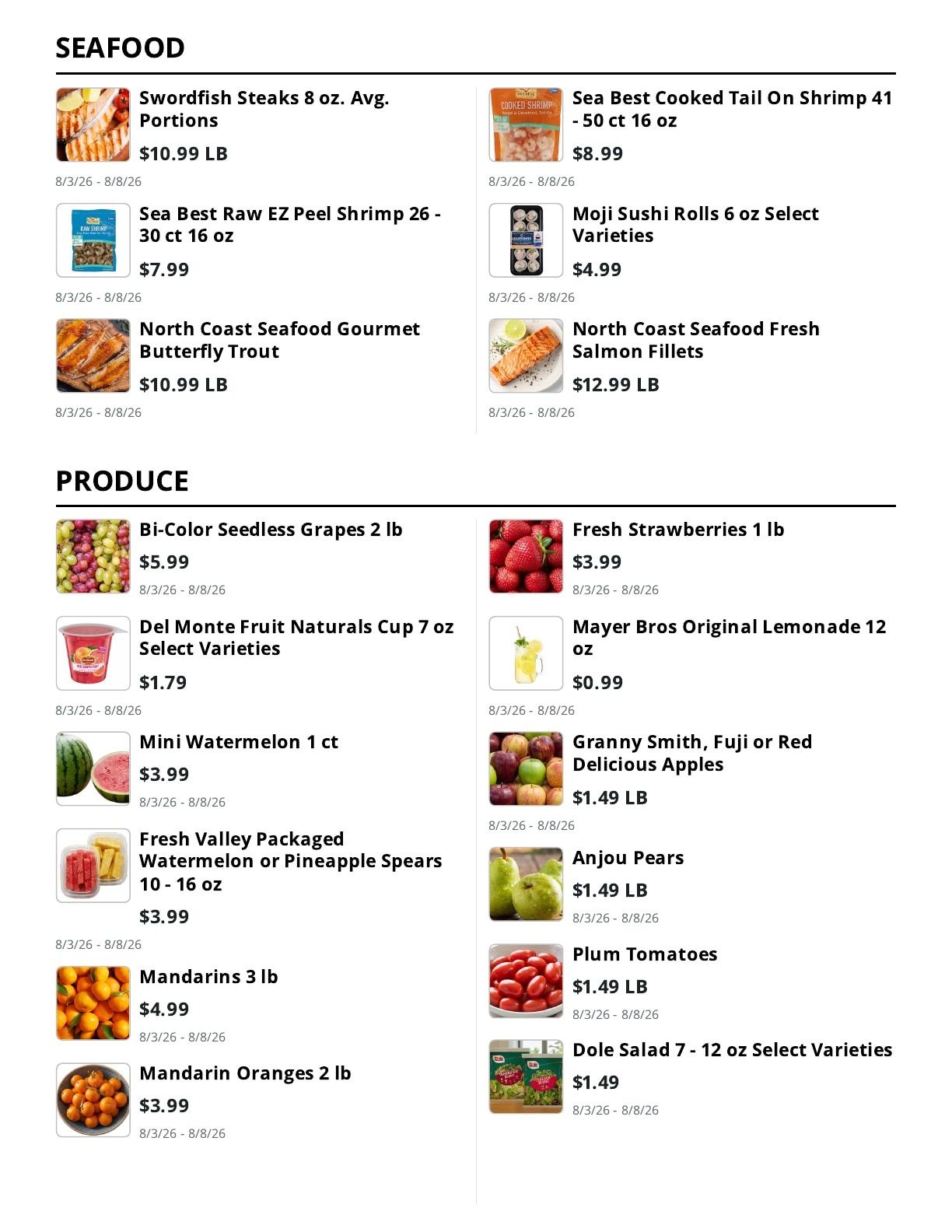 Whitefield Market Weekly Ad August 3 - 8, 2026